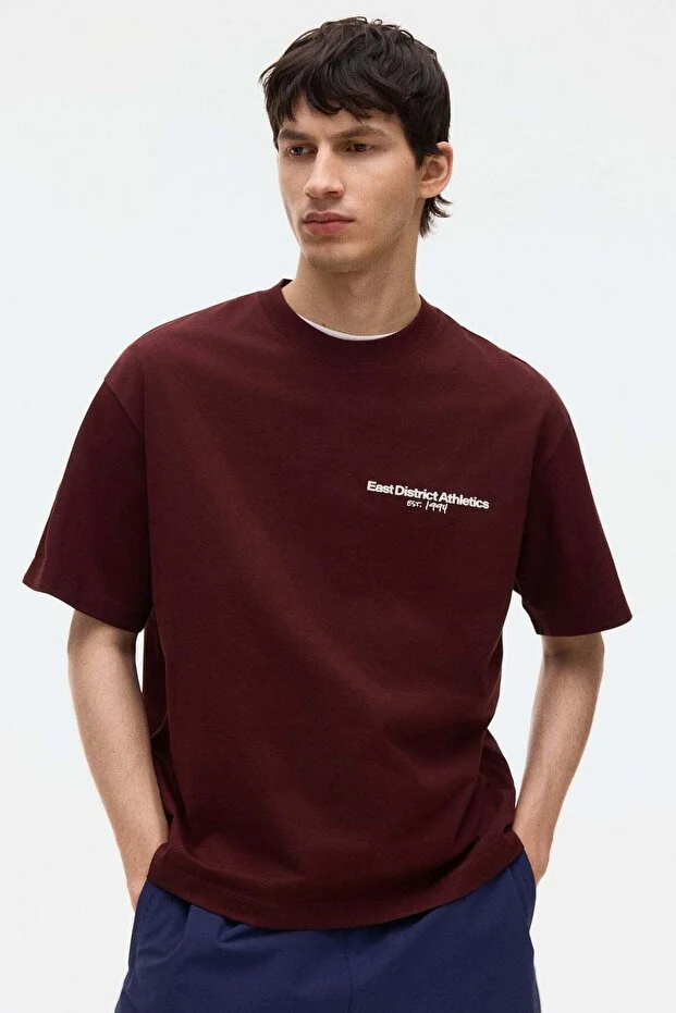 H&M Loose Fit Printed T-shirt